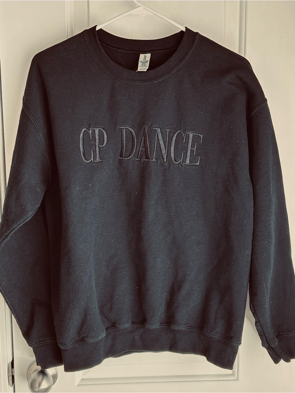 Black CP Dance Embroidered Crewneck Sweatshirt
